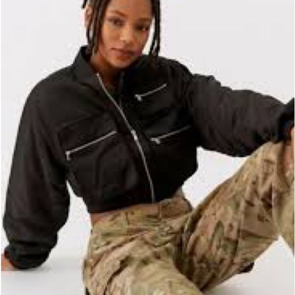 New Jodie cropped Bomber Jacket